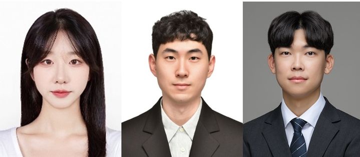 [서울=뉴시스] (왼쪽부터) 중앙대 산업보안학과 윤채원 학부생, 이지용 학부생, 김호기 교수. (사진=중앙대 제공) 2026.03.11. photo@newsis.com *재판매 및 DB 금지