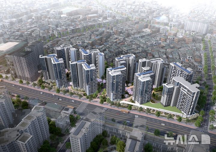 [서울=뉴시스] 래미안 엘라비네 조감도.