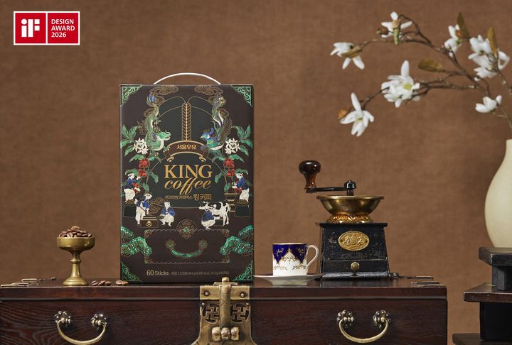 [서울=뉴시스] 서울우유협동조합의 프리미엄 커피·티 블랜딩 브랜드 '킹커피'가 if 디자인 어워드에서 본상을 수상했다.(사진=서울우유협동조합) *재판매 및 DB 금지