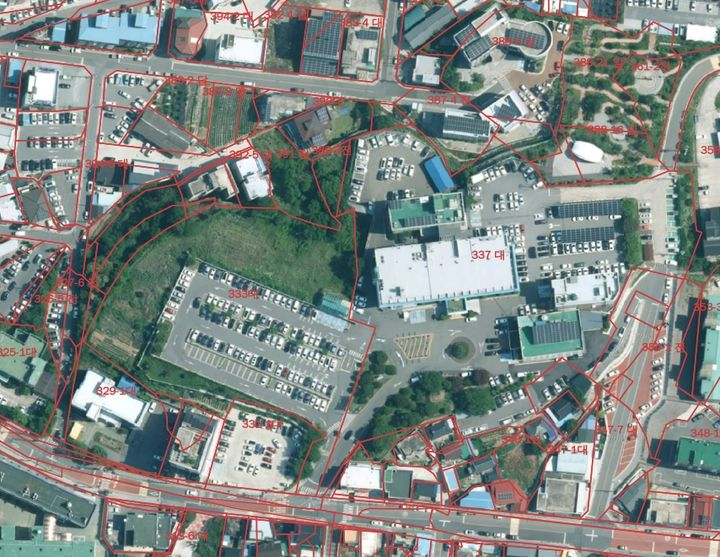 [합천=뉴시스] 합천군 연속 지적도 (사진=합천군 제공) 2026. 03. 12. photo@newsis.com *재판매 및 DB 금지