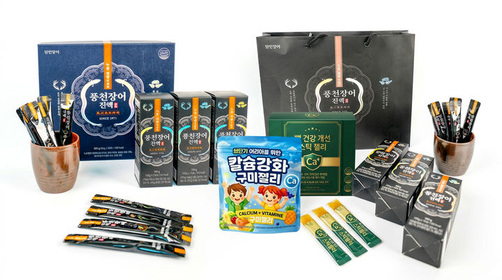 [고창=뉴시스] 고창식품산업연구원이 관내 업체들과 공동개발한 제품들. *재판매 및 DB 금지