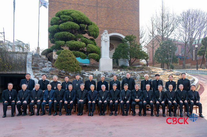 [서울=뉴시스] 한국천주교 주교회의 2026년 춘계 정기총회에 참석한 추교단 (사진=한국천주교주교회의 제공) 2026.03.12. photo@newsis.com *재판매 및 DB 금지