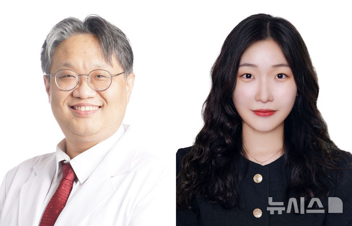 [서울=뉴시스] 왼쪽부터 최준 고려대 안산병원 이비인후과 교수, 한은정 고려대학교 제브라피쉬중개의학연구소 교수. (사진= 고려대 안산병원 제공) 