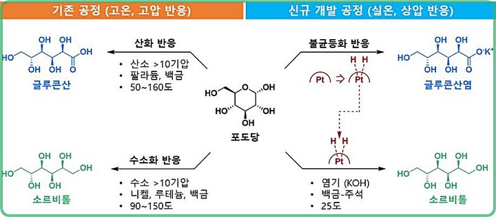 [대전=뉴시스] 화학연구원이 외부에서 공급되는 수소 및 산소 없이 실온·상압에서 포도당으로부터 글루콘산과 소르비톨을 동시 생산하는 촉매 기술을 개발했다. (사진=화학연구원 제공) 2026.03.15. photo@newsis.com *재판매 및 DB 금지