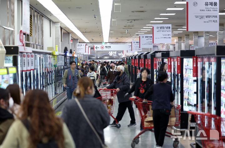 [서울=뉴시스] 김진아 기자 = 서울 시내 대형마트. 2026.03.13. bluesoda@newsis.com