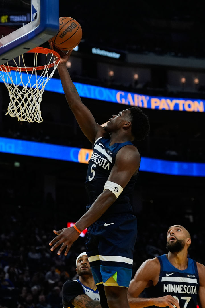 [샌프란시스코=AP/뉴시스] 미국프로농구(NBA) 미네소타 팀버울브스의 앤서니 에드워즈. 2026.03.13.
