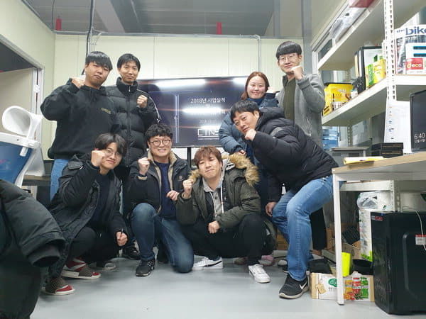 경남창조경제혁신센터 보육기업 ㈜CTNS 창업 초기 임직원들.(사진=경남창조경제혁신센터 제공) 2026.03.14. *재판매 및 DB 금지