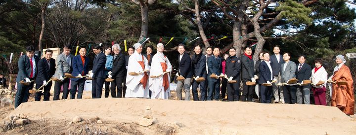 [구미=뉴시스] 도리사 치유센터 착공식. (사진=구미시 제공) 2026.03.15 photo@newsis.com *재판매 및 DB 금지