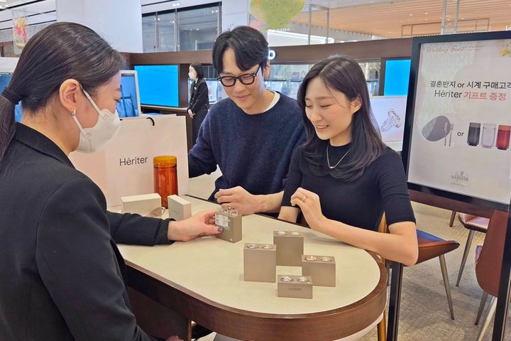 [서울=뉴시스] 갤러리아 명품관 웨딩 페스타. (사진=한화갤러리아 제공) *재판매 및 DB 금지