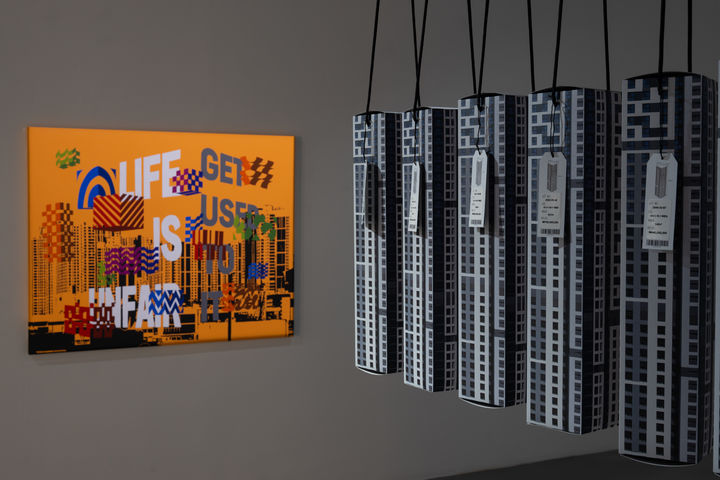 [대구=뉴시스] 허태민 작가 개인전 '설계된 도시풍경' 전시 모습. (사진=행복북구문화재단 제공) 2026.03.15. photo@newsis.com *재판매 및 DB 금지