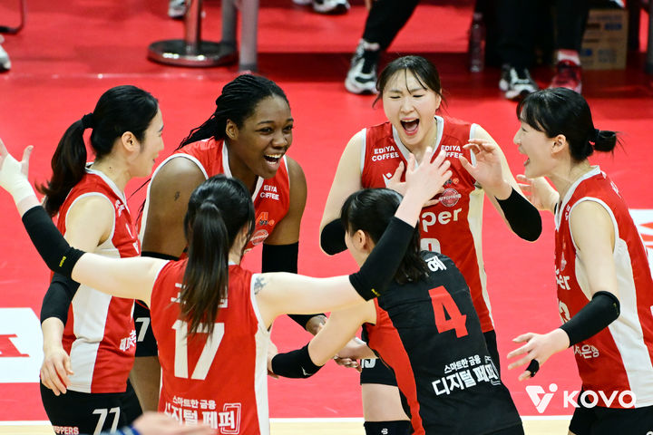 [서울=뉴시스] 여자 프로배구 페퍼저축은행. (사진=KOVO 제공). 2026.03.15. *재판매 및 DB 금지