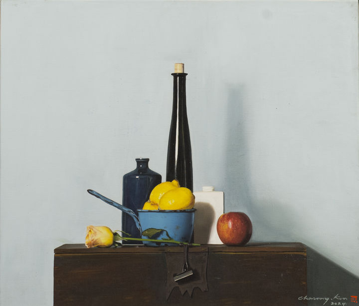 구자승, 함위의 정물, Oil on canvas, 45×53cm, 2024, 1000만원. *재판매 및 DB 금지