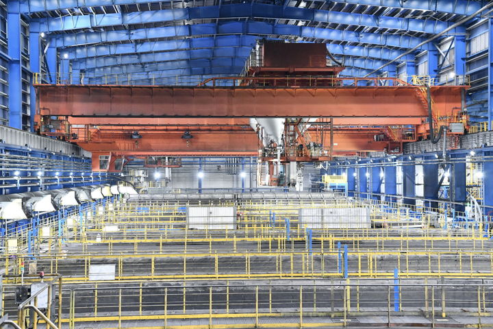 [서울=뉴시스] 포스코퓨처엠은 글로벌 완성차 업체와 인조흑연 음극재 공급계약을 체결했다고 16일 밝혔다. 사진은 포스코퓨처엠 포항 인조흑연 음극재 공장. (사진=포스코퓨처엠 제공) photo@newsis.com *재판매 및 DB 금지