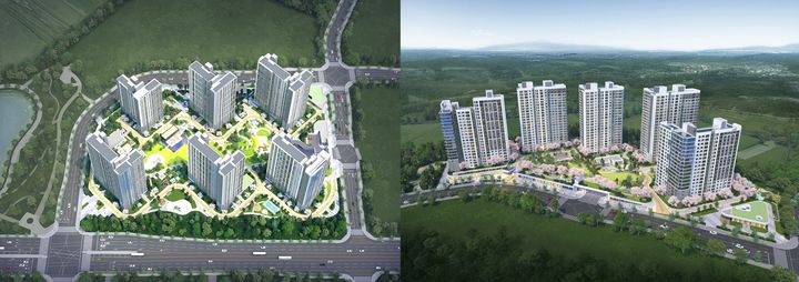 [서울=뉴시스]고덕국제신도시 수자인풍경채 1,2단지 조감도 (자료=BS한양제공) 2026. 3. 16. *재판매 및 DB 금지