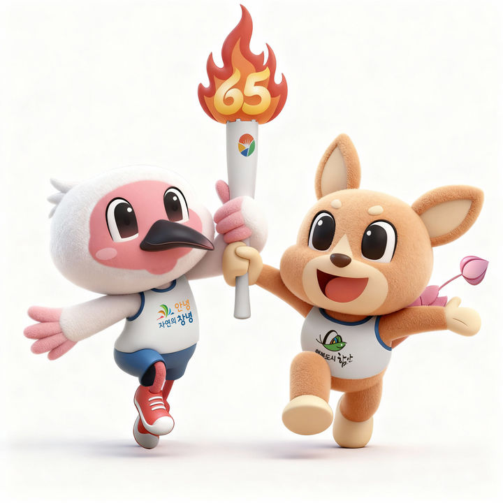 [창녕=뉴시스] 제65회 경상남도민체육대회 마스코트 우따와 함토리. (사진=뉴시스 DB). photo@newsis.com *재판매 및 DB 금지