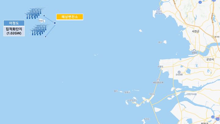군산 어청도 해상풍력 집적화단지 위치도(사진=군산시 제공) *재판매 및 DB 금지
