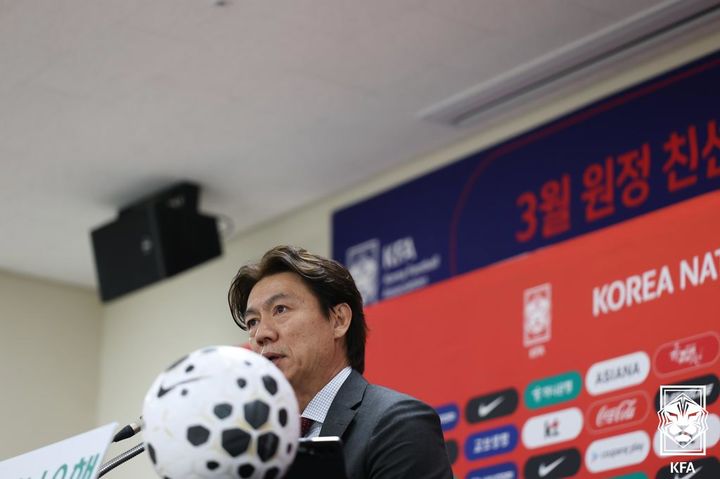 [서울=뉴시스] 한국 남자 축구 대표팀의 홍명보 감독. (사진=대한축구협회 제공) 2026.03.16. photo@newsis.com *재판매 및 DB 금지