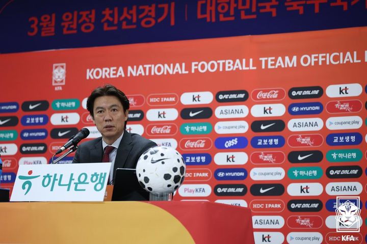 [서울=뉴시스] 한국 남자 축구 대표팀의 홍명보 감독. (사진=대한축구협회 제공) 2026.03.16. photo@newsis.com *재판매 및 DB 금지