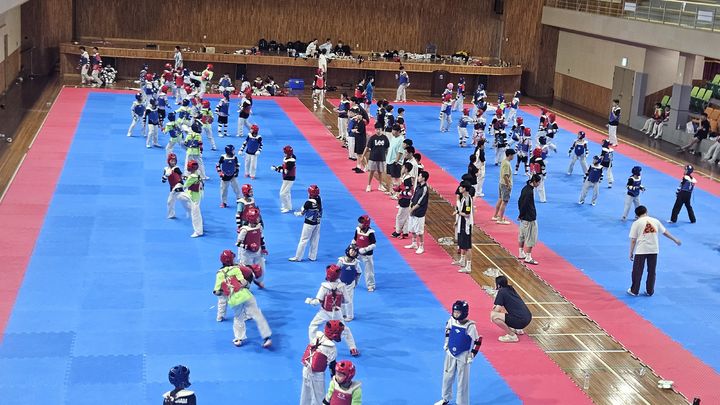 [고성=뉴시스] 경남 고성군에서 실시된 태권도 전지훈련 모습. (사진=고성군 제공) 2026.03.16. photo@newsis.com *재판매 및 DB 금지