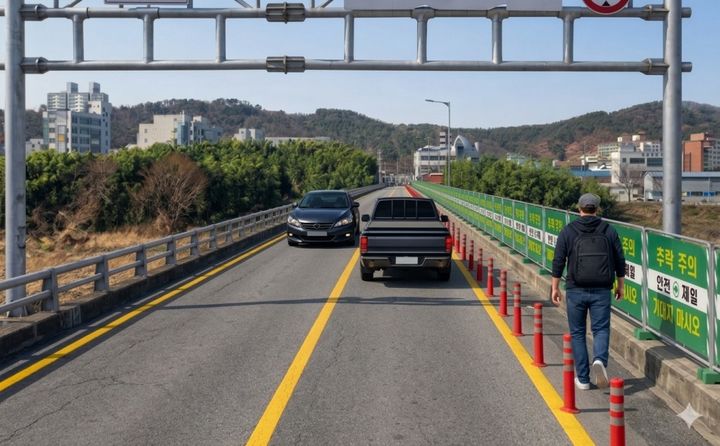 [울산=뉴시스] 옛 삼호교 임시 통행로 조감도 (사진=울산 중구 제공) photo@newsis.com *재판매 및 DB 금지
