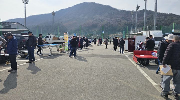 [평창=뉴시스] 여성농업인 노동 경감 지원 물품 시연회 개최. (사진=평창군 제공) 2026.03.16. photo@newsis.com *재판매 및 DB 금지