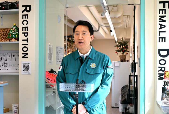 [서울=뉴시스] 오세훈 서울시장이 16일 오후 서울 중구 소공동에 위치한 소규모 숙박시설을 방문해 화재 안전관리 실태를 점검한 뒤 발언하고 있다. (사진=서울시 제공) 2026.03.16. photo@newsis.com *재판매 및 DB 금지