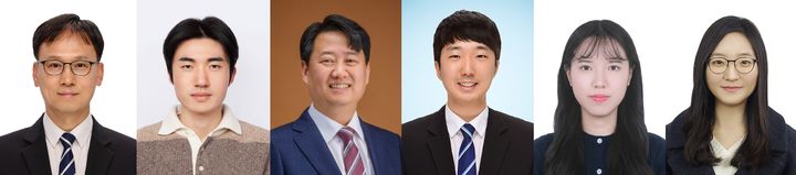 [울산=뉴시스] UNIST 연구진. 사진 좌측부터 김진영교수, 신승재 교수, 김동석 교수, 손중건 박사, 구하은 연구원, 이우진 박사 (사진=UNIST 제공) 2026.03.17. photo@newsis.com *재판매 및 DB 금지