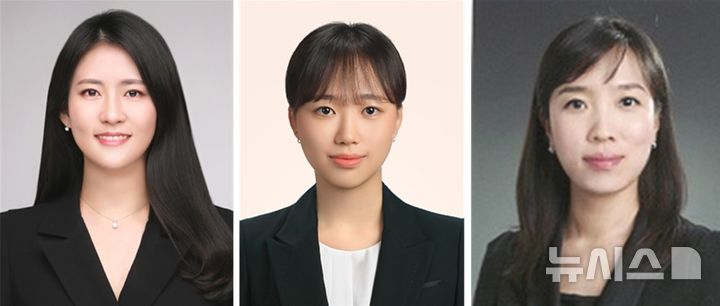 [창원=뉴시스] 철(Fe) 치환 기술을 통해 수전해 산소 발생 반응 성능을 크게 향상시키는 고성능 비귀금속 수전해 촉매 기술을 개발한 한국재료연구원 에너지·환경재료연구본부 수소전지재료연구센터 연구진. 왼쪽부터 박다희 선임연구원(교신저자), 김민희 석사후연구원(제1저자), 구혜영 책임연구원. (사진=한국재료연구원 제공) 0226.03.17. photo@newsis.com