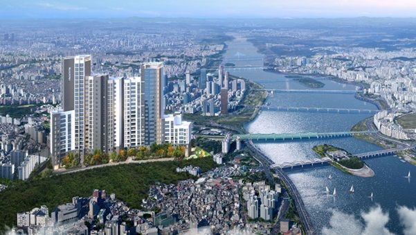 [서울=뉴시스] 서울 동작구 본동 극동강변아파트 재건축 조감도. (사진=극동건설 제공) 2026.03.17. photo@newsis.com *재판매 및 DB 금지