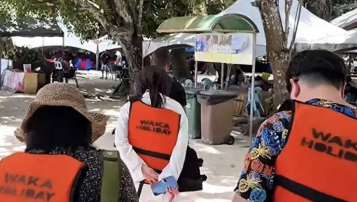 [뉴시스] 소셜미디어를 통해 확산된 한국인 관광객 구조 관련 영상 일부. (사진=바이두 캡처) 2026.03.17. 재판매 및 DB 금지