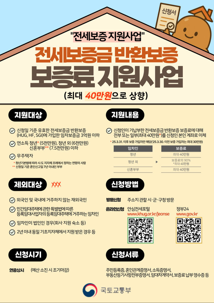 인천 미추홀구 전세보증금 반환보증 보증료 지원사업 홍보 포스터. (사진=미추홀구 제공) *재판매 및 DB 금지