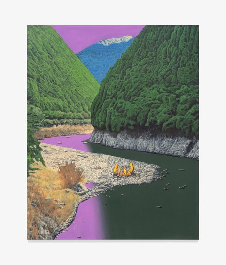 이우성, 날이 샐 때까지 우리는, 2025-2026, 캔버스에 아크릴릭, 아크릴릭 과슈, 162.5 × 130.5 cm *재판매 및 DB 금지