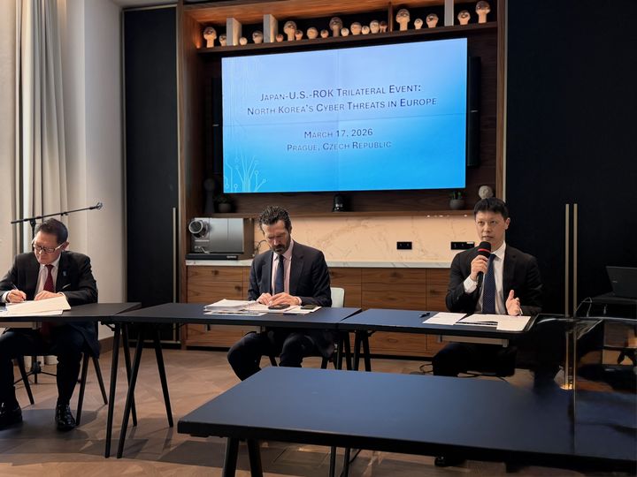 [서울=뉴시스] 윤종권 국제사이버협력대사, 2026 사이버 챔피언스 서밋 참석. (사진=외교부 제공) 2026.03.17 *재판매 및 DB 금지