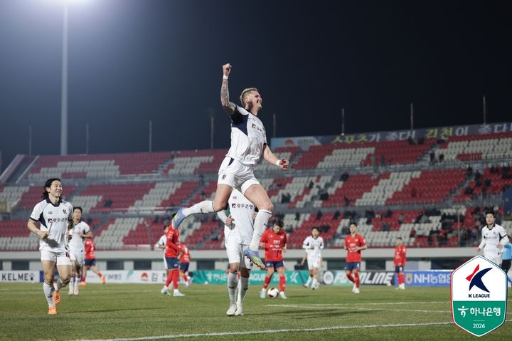 [서울=뉴시스]K리그1 광주 프리드욘슨. (사진=한국프로축구연맹 제공)