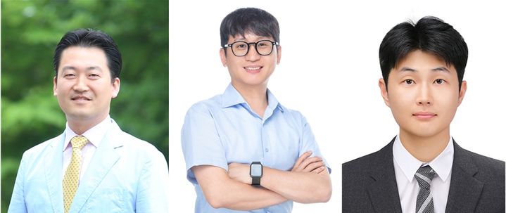 [진주=뉴시스]경상국립대 원예과학부 황승재(맨왼쪽)·손기호(중앙)·정상준 교수.(사진=경상국립대 제공).2026.03.18.photo@newsis.com *재판매 및 DB 금지