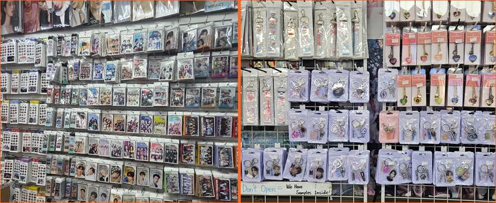 [대전=뉴시스] 지식재산처에 단속된 K-팝 아이돌 상표 무단 도용 굿즈들.(사진=지식재산처 제공) *재판매 및 DB 금지