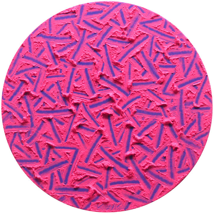 Flow of the Inner Eyes, Acrylic on canvas, ⍉30cm, 2024, 80만원 *재판매 및 DB 금지