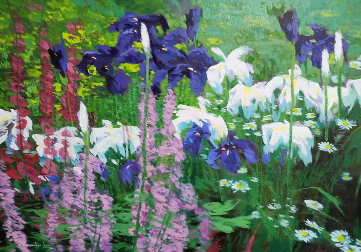 아이리스, Oil on canvas, 80.3×116.8cm 1500만원 *재판매 및 DB 금지