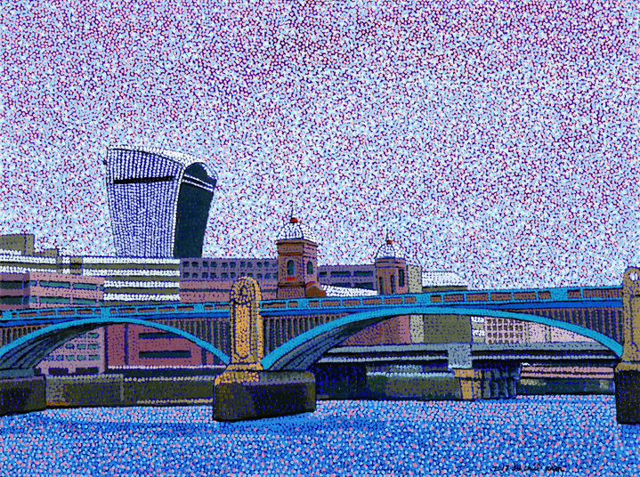 .Southwark Bridge London, 60.6×45.5cm, Oil on canvas, 2017, 450만원 *재판매 및 DB 금지