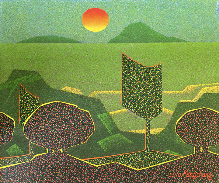 東村小考2010, 45.5×37.9cm, Oil on canvas, 2010, 400만원 *재판매 및 DB 금지