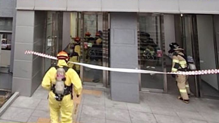 [수원=뉴시스] 사고 현장. (사진=경기도소방재난본부 제공) 2026.03.18. photo@newsis.com *재판매 및 DB 금지