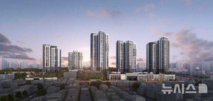 [서울=뉴시스] 해링턴 플레이스 오룡역 투시도.