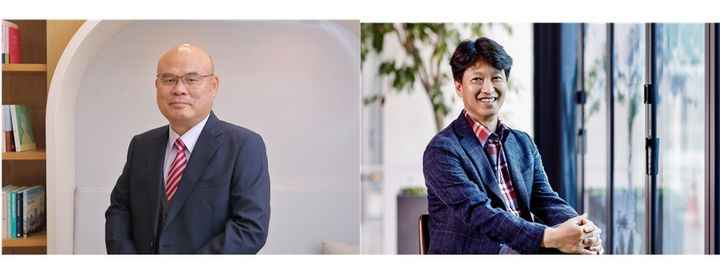 LG디스플레이 최현철 사업부장(왼쪽)과 양준영 선행기술연구소장. (사진=LG디스플레이 제공) *재판매 및 DB 금지