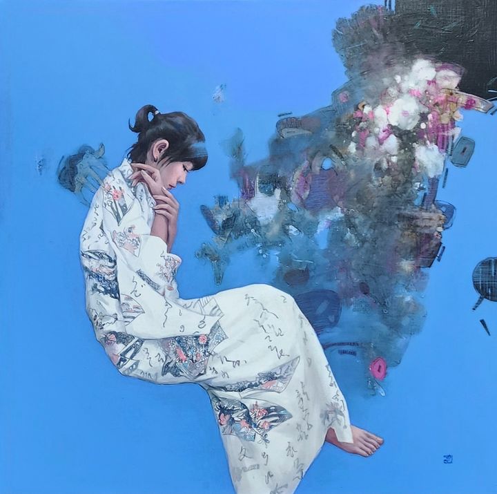 구성-그대에게, 100×100cm, 혼합재료, 2000만원 *재판매 및 DB 금지