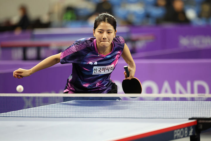 [서울=뉴시스] 이채연 2026 두나무 프로리그 시리즈1 여자단식 8강 진출. (사진=한국프로탁구연맹 제공) *재판매 및 DB 금지