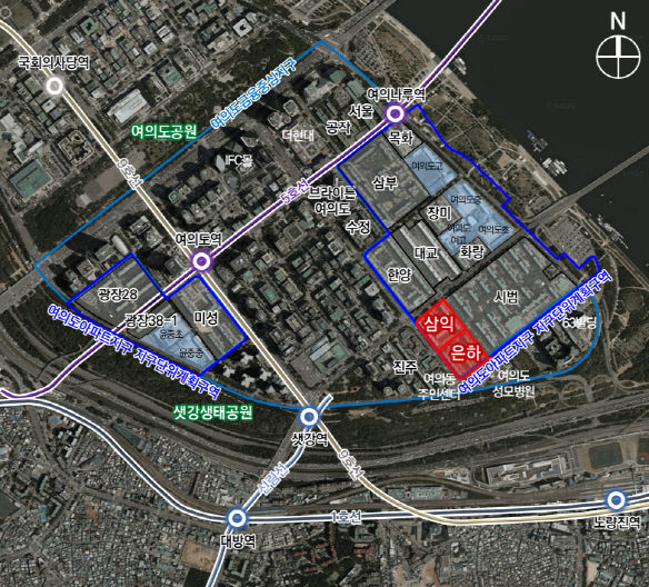 [서울=뉴시스] 영등포구 여의도동 51·52 일대 위치도. 2026.03.20. (자료=서울시 제공) *재판매 및 DB 금지