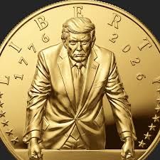 [서울=뉴시스]미 순수예술위원회가 세 번째로 승인한 도널드 트럼프 미 대통령의 모습이 담긴 주화 디자인. (출처=미 재무부) 2026.3.20. *재판매 및 DB 금지