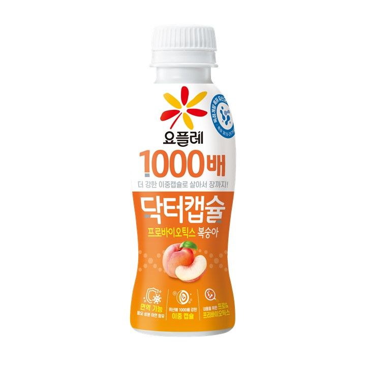 [서울=뉴시스] 빙그레가 '닥터캡슐'의 신규 맛으로 '요플레 닥터캡슐 프로텍트 복숭아'를 선보이며 제품 라인업을 확대했다.(사진=빙그레) *재판매 및 DB 금지