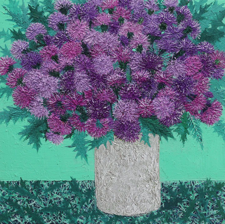  생성 3, Oil on canvas, 31.8×31.8cm, 2024, 120만원 *재판매 및 DB 금지