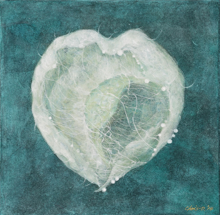 삶의모습-생노병사, 장지위에 분채, 석채, 33×33cm, 2014, 350만원 *재판매 및 DB 금지